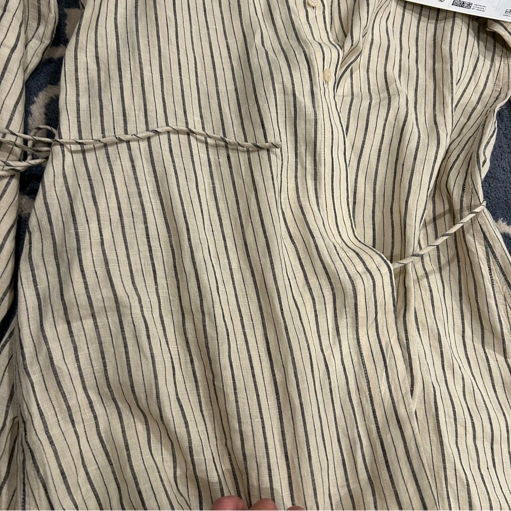 Arket wrap linen striped dress - Picture 8 of 16